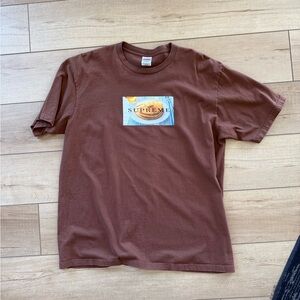 Supreme Pancake short sleeve tee color Brown size XL